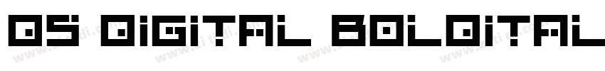 DS Digital Bolditali字体转换